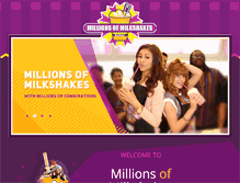 Tablet Screenshot of millionsofmilkshakes.ae